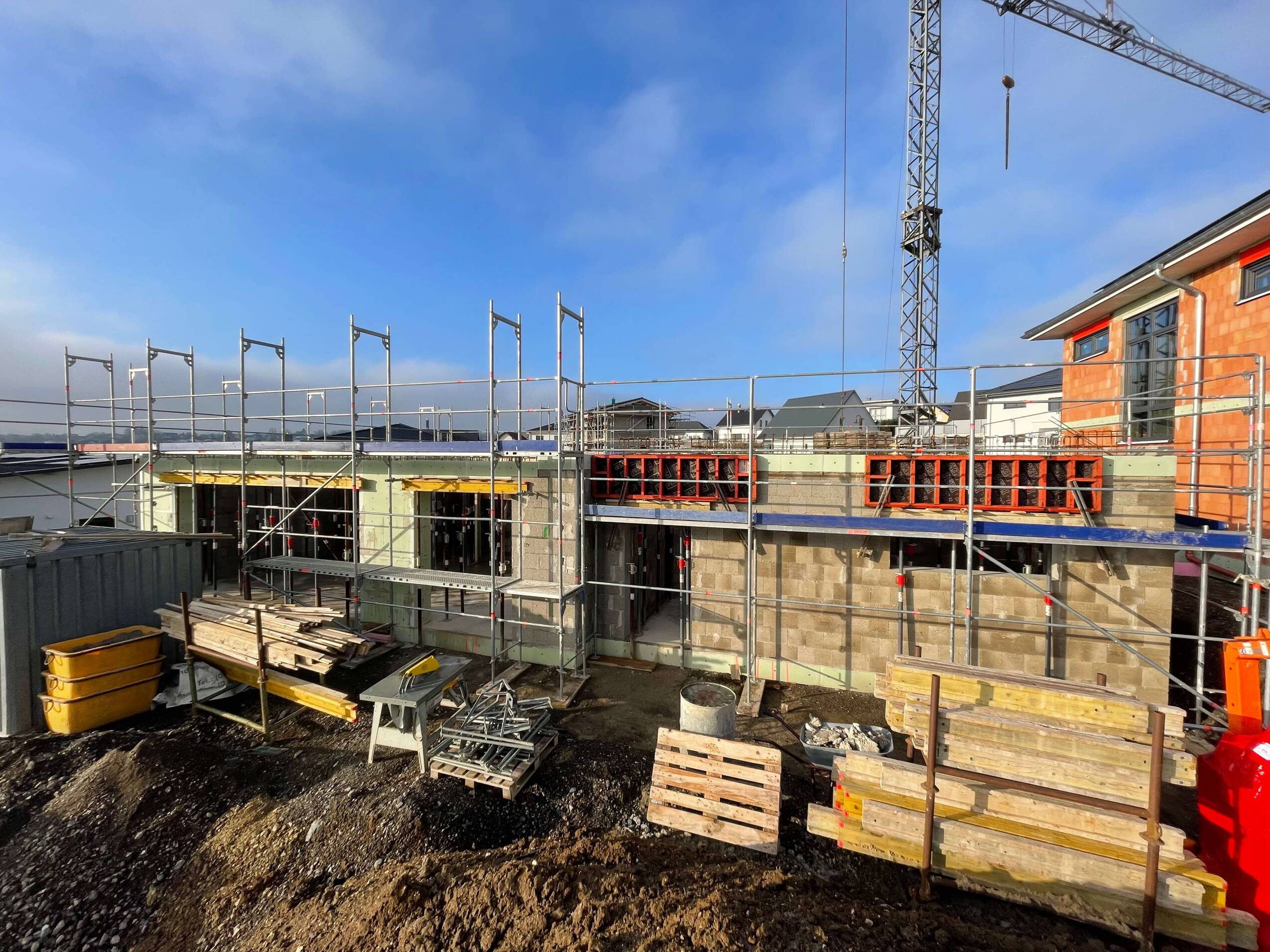 Schutzgerüst Rohbau in Emmelshausen